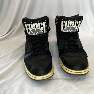 Nike Men’s Size 10 Mach Force Gray High-Top Sneakers